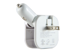 Dual-port flat car charger MC202