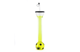 Football yard cup with straw and Lid