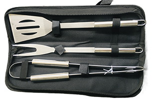 BBQ SET with handle, clip, and fork