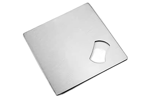 Square shape Bottle opener Stainless coaster